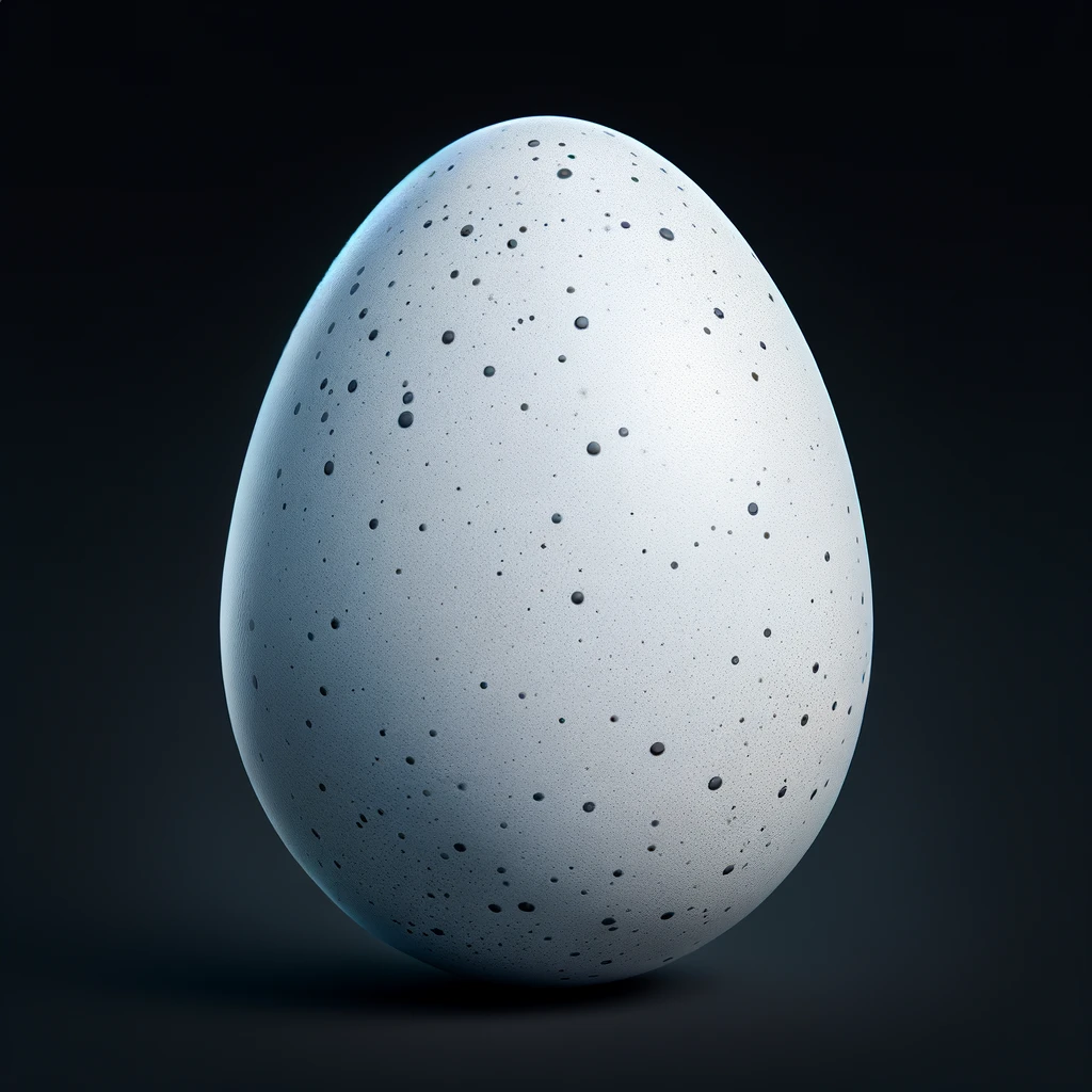 Great Horned Owl egg illustration