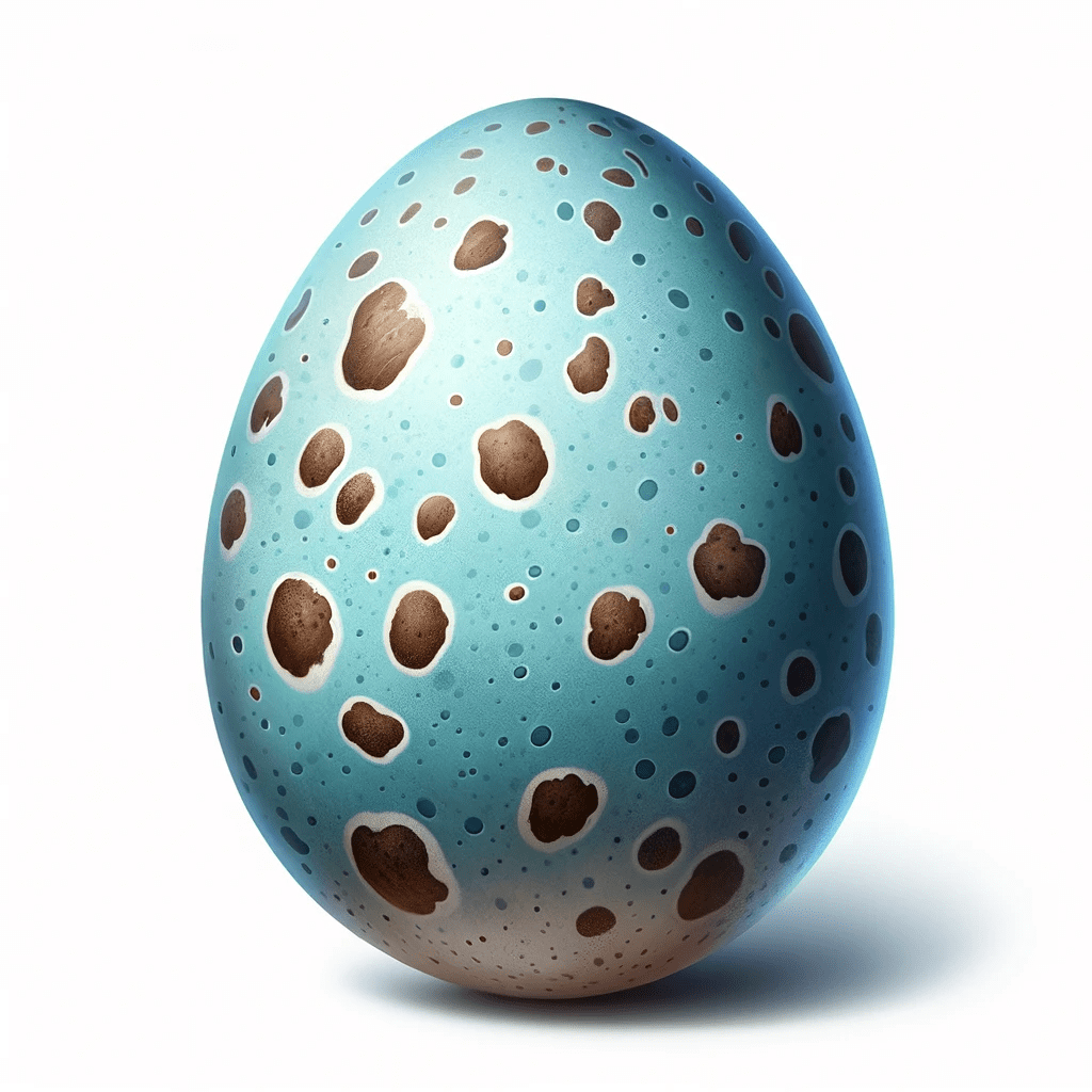 Blue jay bird egg illustration