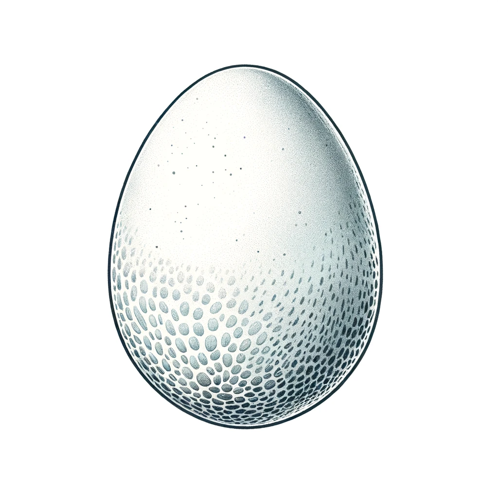 Hummingbird egg illustration