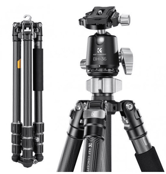K&F Concept X-Series 68 inch/172cm Carbon Fiber Camera Tripod 