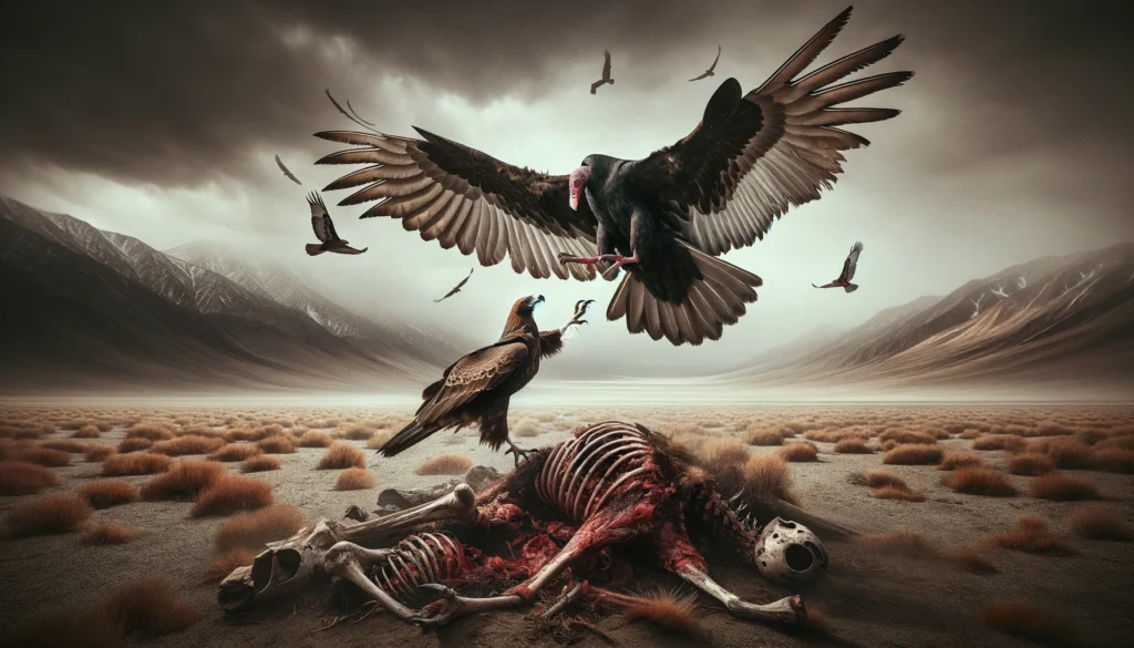 turkey vulture vs hawk Feeding Habits