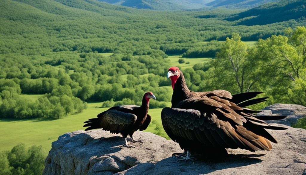 Turkey Vulture Virginia on top hill