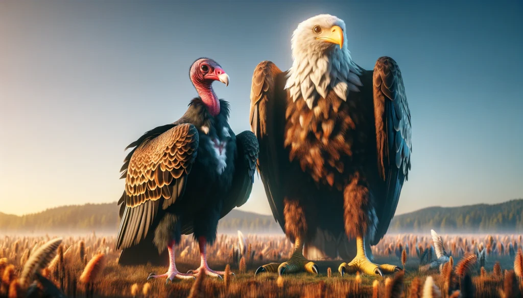 Turkey Vulture and Eagle