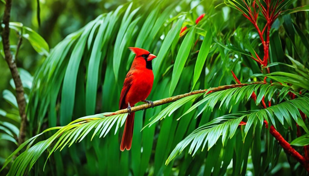 where to spot cardinal birds in hawaii